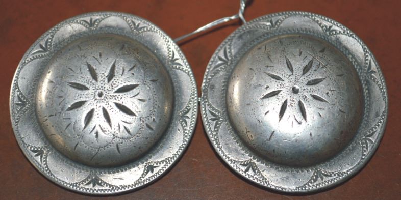 vintage silver conchos 1 ¾ inch
