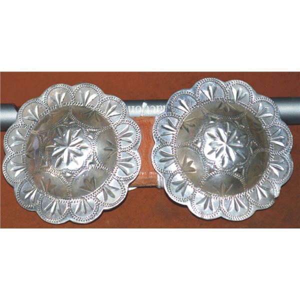 Housse De Selle Western Visalia Avec Concho Argent Sterling - Vintage