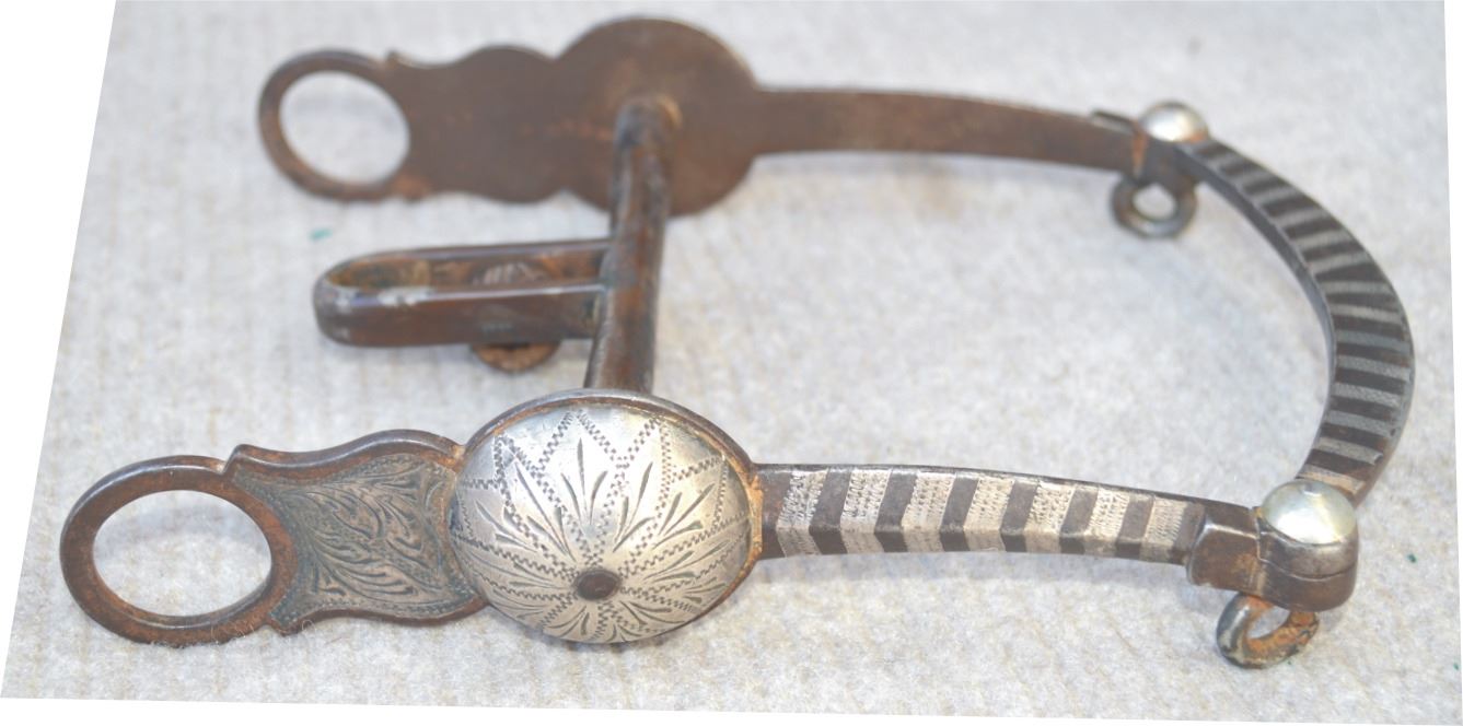 Morales silver inlaid half breed bit