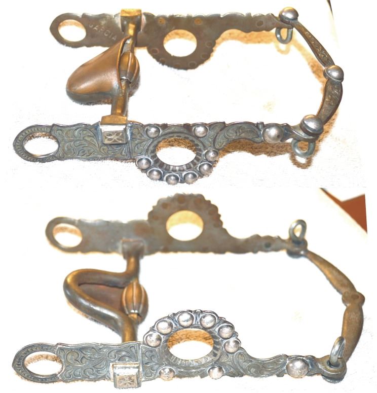 Garcia silver inlaid Santa Barbara bit