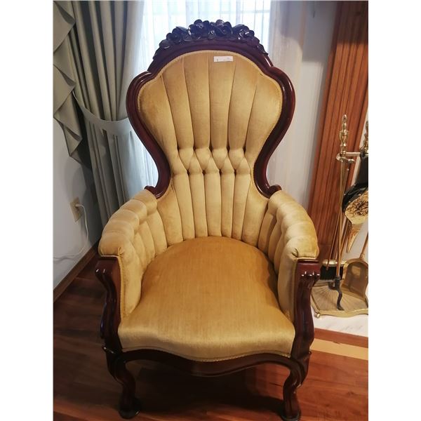 Beautiful Upholstered Mahogany Parlour Chair