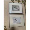 Image 1 : "Castaways" By Linda Heslop and "Quiet Snow-Chickadees" - 2 x Framed Prints