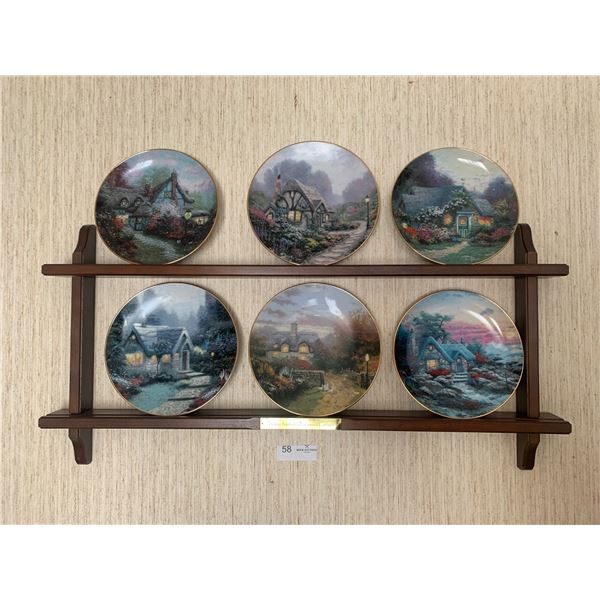 Set of 6 x Thomas Kinkade Collector Plates  (See Photos for Names)