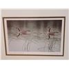 Image 3 : 2 x Framed Prints By Dawn Li-Leger - "Loon with Chick" & "Canada Geese with Young"