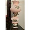 Image 1 : Vintage Pink Glass Lamp