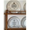 Image 5 : Collection of Nine Railway-Themed Decorative Plates (Display Shelving Included)