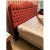 Image 3 : Double Bed With Upholstered Rose-Coloured Headboard