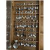 Image 2 : Assortment of Collectible Spoons w/ Display Shelf