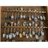Image 3 : Assortment of Collectible Spoons w/ Display Shelf