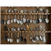Image 4 : Assortment of Collectible Spoons w/ Display Shelf