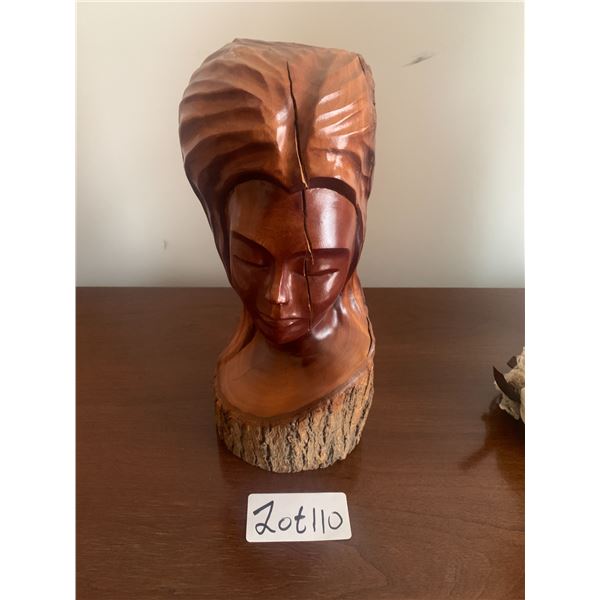 Wooden Carving of Woman