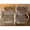 Image 1 : Set of Two Craig Adams Patio Chairs w/ Beachcomber Floral Cushions