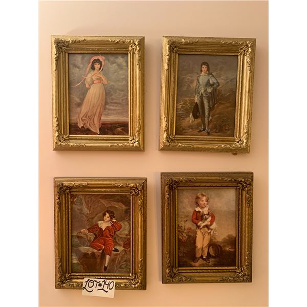 4 x Framed Prints by Thomas Lawrence, Thomas Gainsborough, and Arthur Devis (See Description)