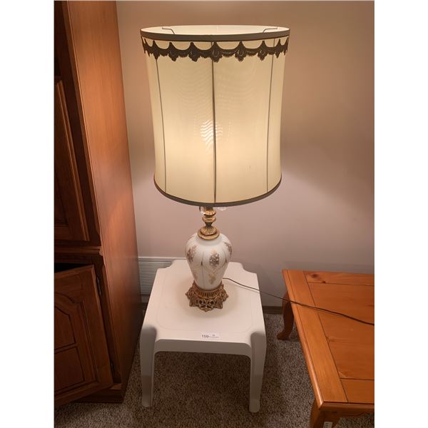 Ornate Lamp w/ Side Table