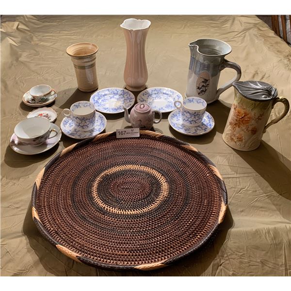 Antique (Circa 1890s) Stoke on Trent Pitcher & More Ceramic/Porcelain/Pottery Decorative Pieces