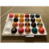 Image 1 : Set of Billiard Balls and Triangle Rack