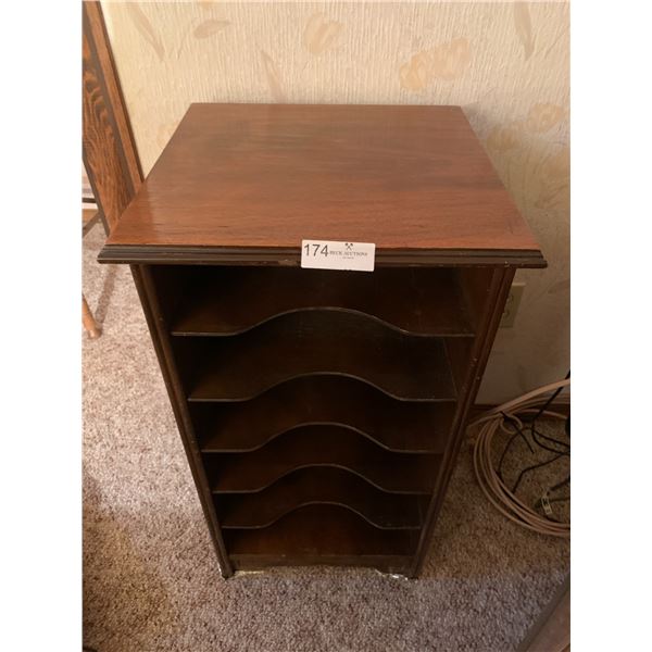 Vintage Wooden Record Cabinet