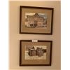 Image 1 : 2 x Framed Prints by Saltiel - "The Canmore Shack" and "Richardson's"