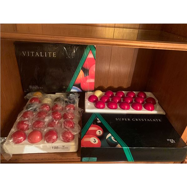 2 x Snooker Sets