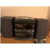 Image 1 : SHARP Mini Component System (CD-C2610) and 2 x Speaker Systems (CP-C2610) w/ Assorted CDs