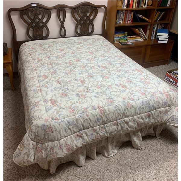 Double Bed w/ Sealy Posturpedic Mattress, Box Spring, and Headboard