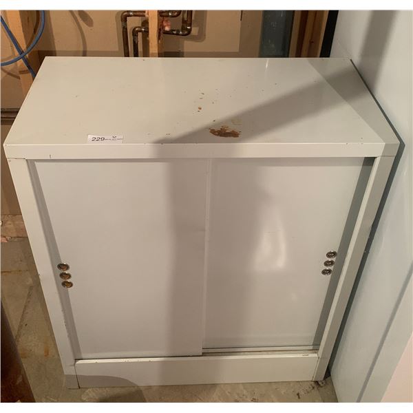 Metal Storage Cabinet (Contents Included)
