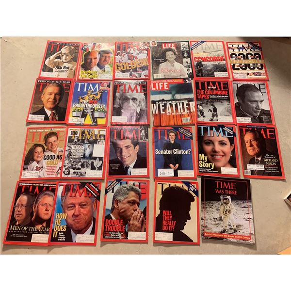 Assortment of TIME and LIFE Magazines