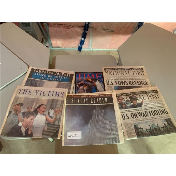 Assortment of 9/11-Related Magazines and Newspapers