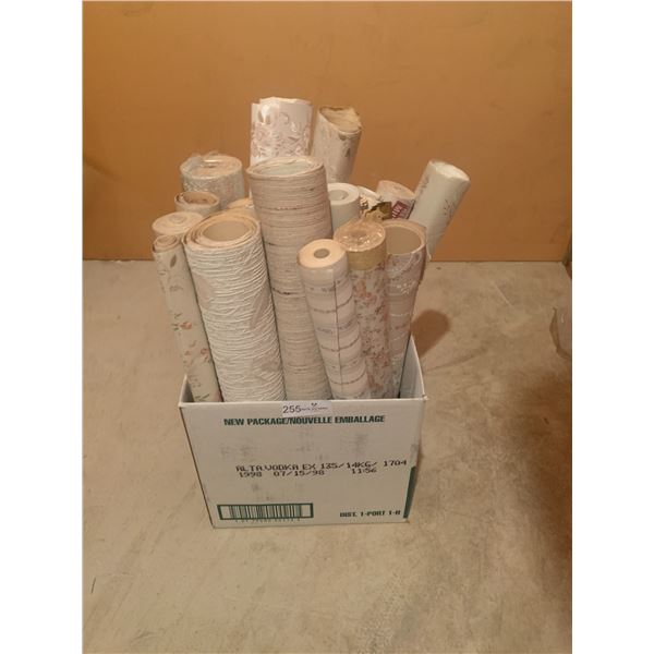 Assortment of Wallpaper Rolls