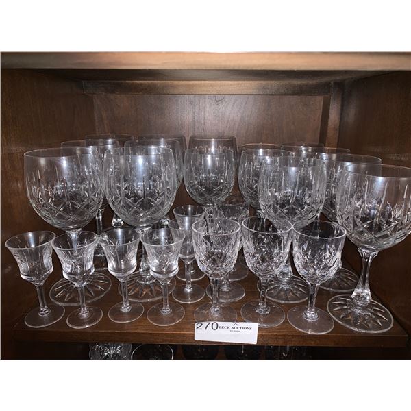 Collection of Crystal Stemware
