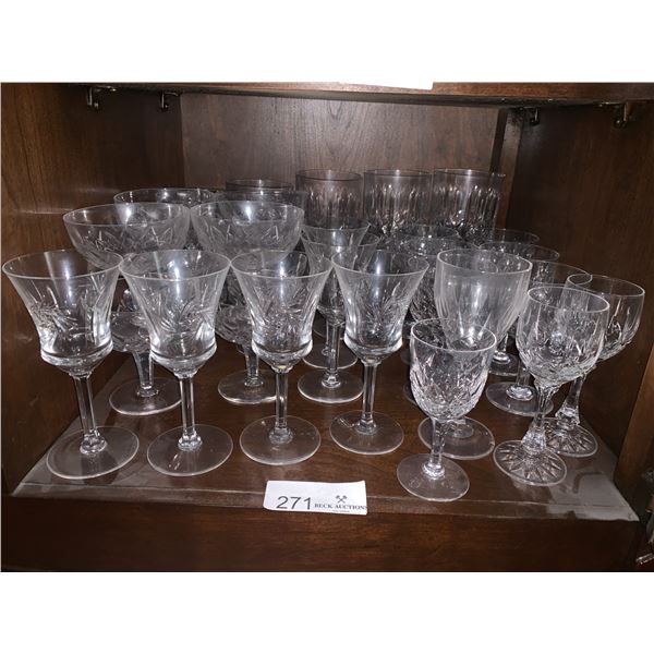 Collection of Crystal Glassware Stemware and Tumblers Beck Auctions