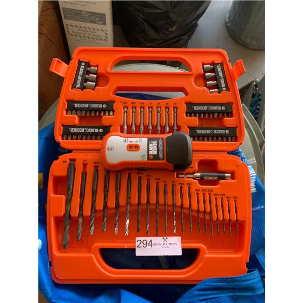 Black & Decker Drill Bit Set w/ Stud Finder