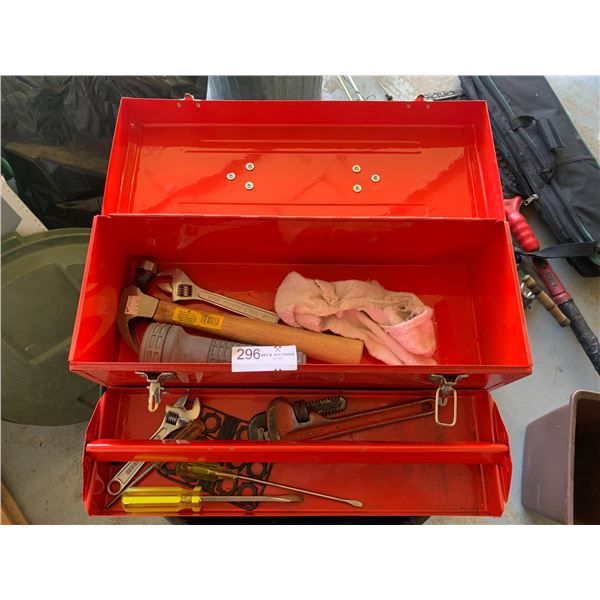 Metal Toolbox Full of Tools