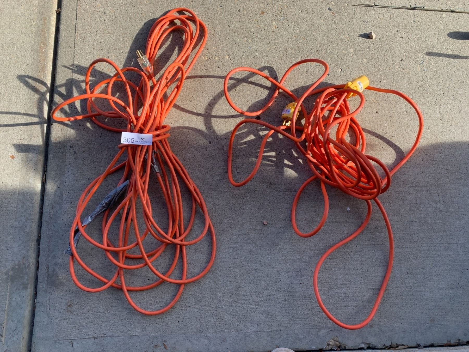 2 x HeavyDuty Extension Cords Beck Auctions Inc.