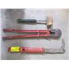 Image 1 : BOLT CUTTER, NAIL PULLER & SM. MALLET