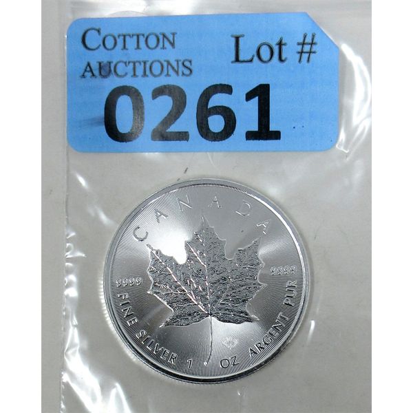 1 Oz .9999 Silver 2023 Maple Leaf 1952-2022 Privy Mark Coin 