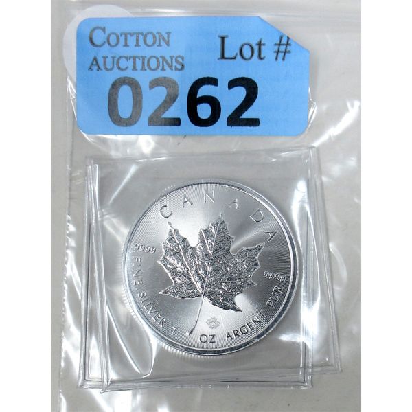 1 Oz .9999 Silver 2022 Canada Maple Leaf Coin 