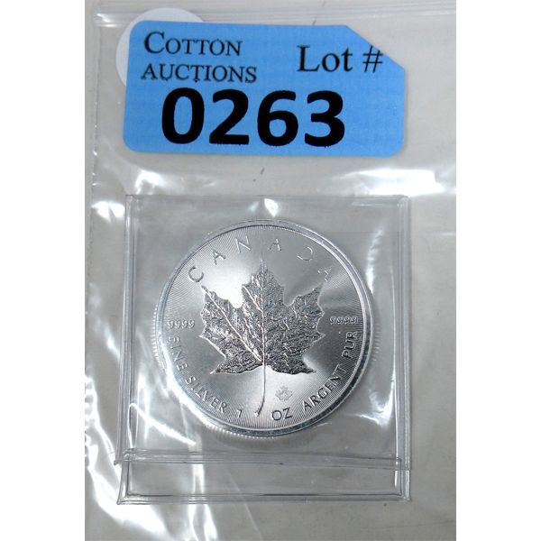 1 Oz .9999 Silver 2022 Canada Maple Leaf Coin 