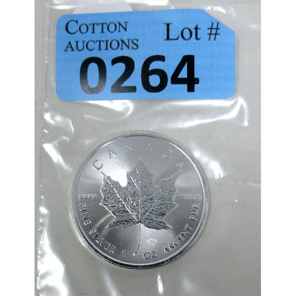 1 Oz .9999 Silver 2021 Canada Maple Leaf Coin 