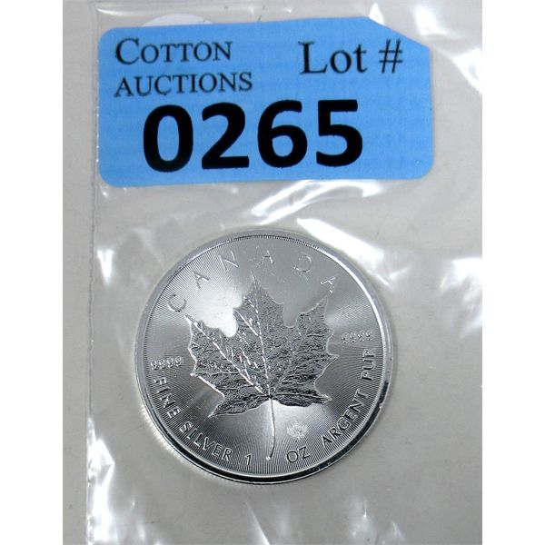 1 Oz .9999 Silver 2021 Canada Maple Leaf Coin 