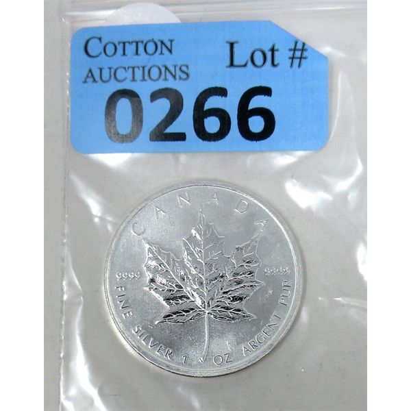 1 Oz .9999 Silver 2011 Canada Maple Leaf Coin 