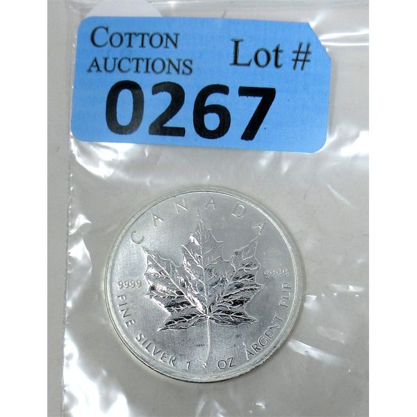 1 Oz .9999 Silver 2011 Canada Maple Leaf Coin 