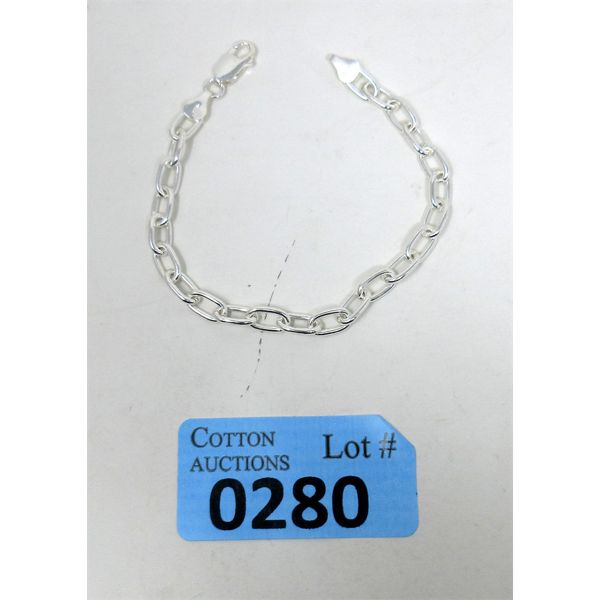 .925 Sterling Silver Chain Bracelet 