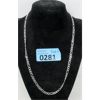 Image 1 : .925 Sterling Silver 20 Inch Long Figaro Necklace