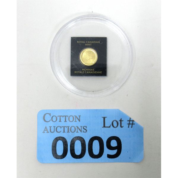 1 Gram .9999 Fine Gold 2022 Canada Maple Leaf Coin 