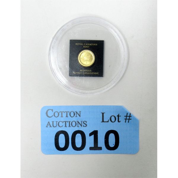 1 Gram .9999 Fine Gold 2022 Canada Maple Leaf Coin 