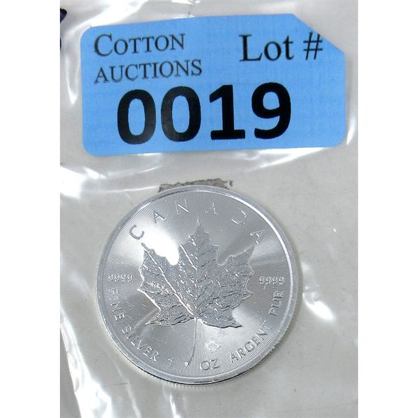 1 Oz .9999 Silver 2021 Canada Maple Leaf Coin 