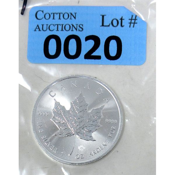 1 Oz .9999 Silver 2021 Canada Maple Leaf Coin 