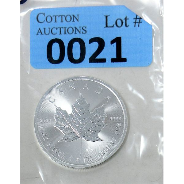 1 Oz .9999 Silver 2020 Canada Maple Leaf Coin 