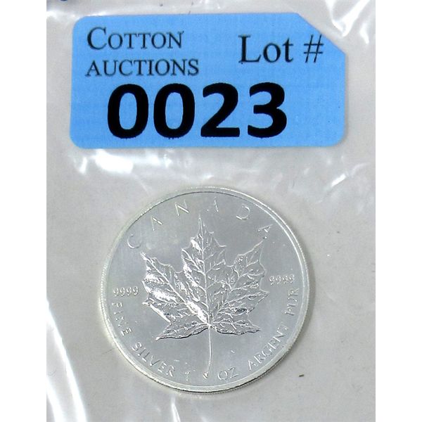1 Oz .9999 Silver 2012 Canada Maple Leaf Coin 